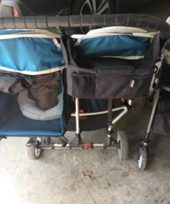 Britax Stroller Organizer with Insulated Cup Holders | Large Center Compartment with Magnetic Closure + 3 Outer Pockets + Folds with Stroller, No Removal Needed Black 49 71MlDhaRmiL