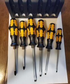 Wera - 5018282001 932/6 Kraftform Plus Screwdriver Set and Rack, 6-Pieces Factory 43 71MlVW63bGL