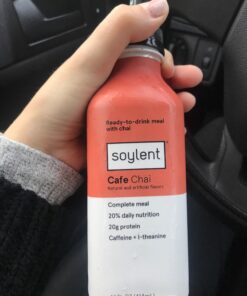 Soylent Cafe Chai Meal Replacement Shake, Ready-to-Drink Plant Based Protein Drink, Contains 20g Complete Vegan Protein and 1g Sugar, 14oz, 12 Pack 14 Fl Oz (Pack of 12) 18 71MmQbuoaUL
