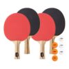STIGA Performance 2 and 4-Player Ping Pong Paddle Set - Includes Performance Level Table Tennis Rackets and 3-Star ITTF Approved Balls 4 Player Set 36 71MmWRO3XML