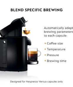 Nespresso VertuoPlus Deluxe Coffee and Espresso Machine by De'Longhi, Piano Black 25 71Mn9MRft7L
