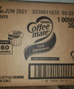 Nestle Coffee mate Coffee Creamer, Original, Liquid Creamer Singles, Non Dairy, No Refrigeration, Box of 360 51 71MnT86uOL