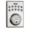 Kwikset 92640-001 Contemporary Electronic Keypad Single Cylinder Deadbolt with 1-Touch Motorized Locking, Satin Nickel, 8 x 4 x 6 17 71Mne8ZWjL