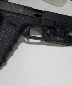 TALON Grips Adhesive Pistol Grip Compatible with Glock 17, 19X, 22, 24, 31, 34, 35, 37 - Made in The USA Previous Generation Rubber-Black 85 71MniRwIIL