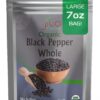 Jiva Organics Black Peppercorns Whole 7 Ounce Bag | Non-GMO, Steam Sterilized, Whole Black Pepper For Grinder Refill 7 Ounce (Pack of 1) 10 71Mo8TAQWVL