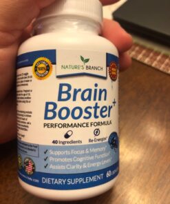 40-in-1 Brain Booster Supplement For Focus, Memory, Clarity, Energy | Advanced Vitamins Plus eBook | For Men & Women, Cognitive Function Nootropic Support with DMAE, Brain Health Formula | 60 Capsules 37 71MrwYq8roL