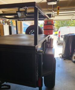 Buyers Products Steel Water Beverage Cooler Truck, Cart, UTV, Mower or Landscape Trailer Mount Rack Holder, LT25, 25 Gallon, Black 23 71MsCctsd2L