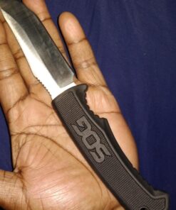 SOG Survival Knife with Sheath - Field Knife Fixed Blade Knives 4 Inch Tactical Knife and Bushcraft Knife w/Full Tang Hunting Knife Blade (FK1001-CP) 33 71MsPI gK9L