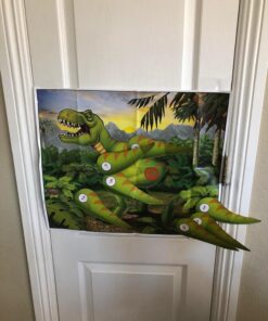 Beistle Pin The Tail On The Dinosaur Game, 18" x 21½", Multicolored, Birthday, Children's party, Halloween, Christmas 27 71MsWzfAj L