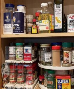 Vertical Spice - Cabinet Mounted Spice Rack Organizer - 3 Drawers, 30 Capacity - Sliding Cabinet Organizer - Pullout Shelves for Pantry Organization - Seasoning Storage - 6.9'' W x 10.75'' H x 10.6" D 6.9" W x 10.75" H x 10.6" D (222x2x11 DC) 41 71MsaiXSsIL