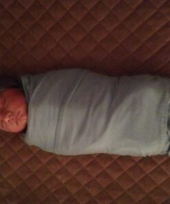 Miracle Blanket Swaddle Wrap - Newborn Essential Baby Blanket - Soft Sleep Sack Ideal for Newborns and Infants (Blue) Blue 26 71MskmfiEhL