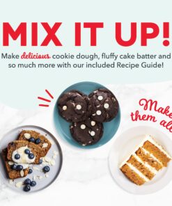 Dash Stand Mixer (Electric Mixer for Everyday Use): 6 Speed Stand Mixer with 3 Quart Stainless Steel Mixing Bowl, Dough Hooks & Mixer Beaters for Dressings, Frosting, Meringues & More - Aqua 21 71MsnQ9jSnL 1