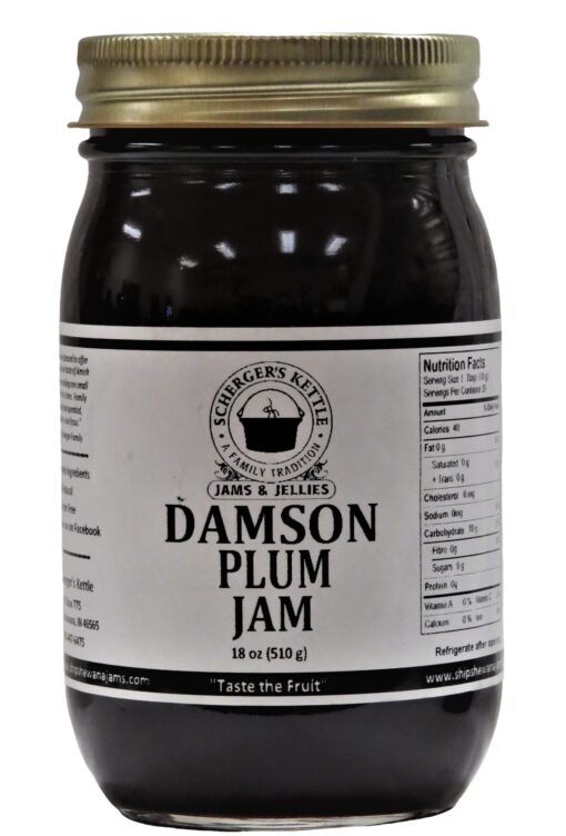 Damson Plum Jam, 18 oz