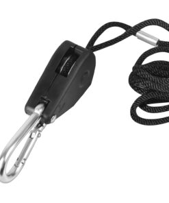 iPower GLROPEX2 2-Pair 1/8 Inch 8-Feet Long Heavy Duty Adjustable Rope Clip Hanger (150lbs Weight Capacity) Reinforced Metal, 2 Pairs, Black 22 71Mt9BoVjfL