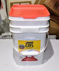 Purina Tidy Cats Light Weight, Low Dust, Clumping Cat Litter 24/7 Performance Multi Cat Litter - 17 lb. Pail 28 71MtH6jABpL