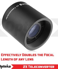Opteka 500mm/1000mm f/8 Manual Telephoto Lens compatible with Canon EF-Mount EOS 90D, 80D, 77D, 70D, 60D, 60Da, 1Ds, Mark III II 7D, 6D, 5D, 5DS, Rebel T8i, T7i, T7s, T7, T6s, T6i, T6, T5, SL3, SL2 32 71MtpYtTE6L