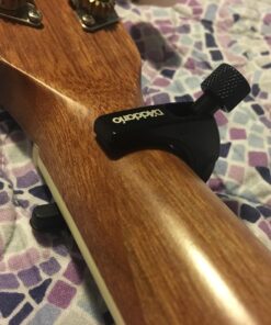 D'Addario Accessories Ukulele Pro Capo - For Soprano, Concert, Tenor, Baritone Ukuleles - 4 String Ukulele Capo - Micrometer Tension Adjustment for Buzz-Free, In-Tune Performance - Black 1 Pack 37 71Muni0eSiL