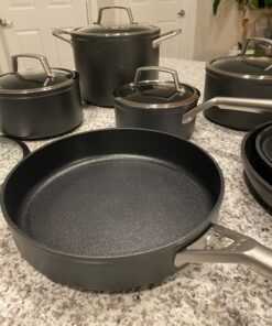 Ninja C39600 Foodi NeverStick Premium Hard-Anodized 13-Piece Cookware Set, Guaranteed to Never Stick, Nonstick, Durable, Oven Safe to 500°F, Grey 63 71Mv4pAf2SL