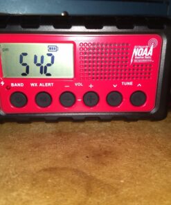 Midland - ER310, Emergency Crank Weather AM/FM Radio - Multiple Power Sources, SOS Emergency Flashlight, Ultrasonic Dog Whistle, & NOAA Weather Scan + Alert (Red/Black) 33 71MvtT4BmvL 1