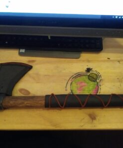 Throwing Axe - Win Your Next Viking Throwing Tomahawk Competition! 19" Hand Forged Hatchet from High Carbon Steel, NMLRA Approved, 100% Guaranteed from Defects Black Rust Protect 22 71Mw1vQKSyL