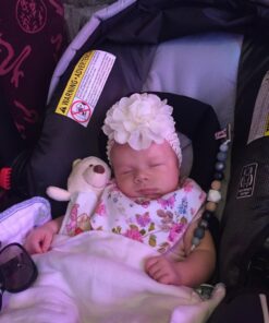 QandSweet Baby Girl's Headbands with Chiffon Lotus Flower Soft Nylon Headwraps for Take Pictures (Camellia Flower 15Pcs) Camellia Flower 15pcs 46 71MwRPocHRL