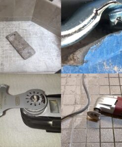 XXGO 4 Pcs Diamond Carbide Oscillating Multi Tool Semi Circle Finger Segment Swing Grit Grout Saw Blades XG4004 Assorted Carbide Diamond Blades - 4 Pcs 19 71MwhrnhbEL