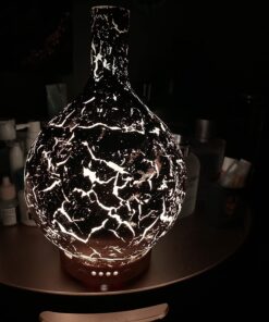 Porseme Gold Plated Essential Oil Diffuser Glass Aromatherapy Ultrasonic Humidifier, Auto Shut-Off,Timer Setting, BPA Free,Aroma Decoration for Home,Office,Gym,Spa,Premium Gift 100ml A4-100ml Gold Plated Aladdin 27 71MwyWOLWtL