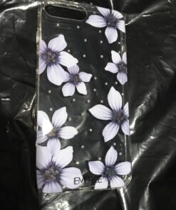 EMERGE FLORAL iPhone 8 Plus / iPhone 7 Plus Flower Cell Phone Case - White Flower Print 37 71MxAeJQMrL