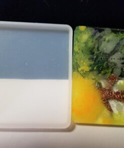 6 Pack Big Designs Resin Molds,Square Round Silicone Jewelry Casting Molds Coaster Molds for Resin Jewelry Making DIY Craft 27 71Mxmu9iLwL