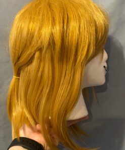 Linfairy Short Blonde Wig Halloween Cosplay Wig For Men Braid with 2 Elf Ear 61 71Mxr1QwH8L