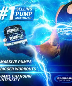 Gaspari Nutrition PlasmaJet, Legendary N.O. Nitric Oxide Maximizer, Increased Lean Mass and Strength, Maximum Vascularity and Vasodilation, 90 Capsule 19 71My04eoTBL