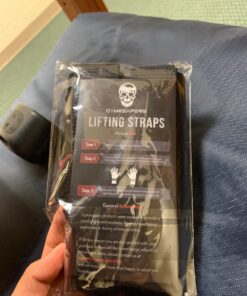 Gymreapers Lifting Wrist Straps for Weightlifting, Bodybuilding, Powerlifting, Strength Training, & Deadlifts - Padded Neoprene with 18 inch Cotton Black 30 71MzR5UUYoL