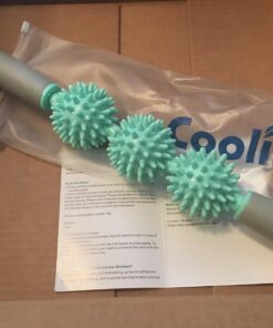 Coolife Fascia Muscle Roller - Cellulite Massager - Fascia Roller for Cellulite and Sore Muscles - Neck, Leg, Back, Body Roller Deep Tissue Massage Stick Tools - 3 Balls Size Version. Mint Green 37 71MzZjBC8AL