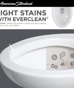 American Standard 2988.813.020 Toilet, White Right Hand Round Front 6 71MzrVcfikS 1