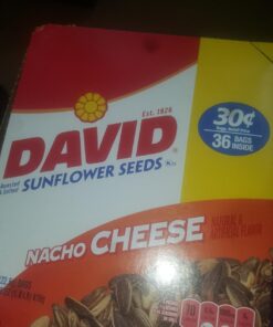 David Seed Sunflower Seeds, Nacho Cheese, 0.8 Ounce, 36 count 37 71MzymtsTKL