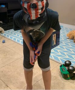 SWEMNED Running Shooting Targets for Nerf Gun Practice,Upgrade 5 Targets Auto Reset /3 Game Mode Electronic Scoring Digital Moving Target, Ideal Gift Toy for Age 6,7,8,9,10,12,13+ Year Old Kid/Boys Blue 17 71N 6idbML