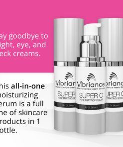 Vibriance Super C Serum for Mature Skin Made in the USA, All-In-One Formula Hydrates, Firms, Lifts, Targets Age Spots, Wrinkles, & Smooths Skin, The Original Serum - 1 fl oz (30 ml), Pack of 1 1 Fl Oz (Pack of 1) 21 71N cMnJ6vL