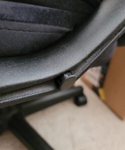 Amazon Basics Classic Office Desk Computer Chair - Adjustable, Swiveling, Ultra-Soft Microfiber, Lumbar Support, 28"D x 25"W x 43.5"H, Black 55 71N gz WryL