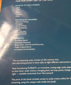 Guitar Aerobics: A 52-Week, One-lick-per-day Workout Program for Developing, Improving and Maintaining Guitar Technique Bk/online audio Paperback 18 71N k4KfoL