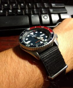 SEIKO Men's SKX009K2 Diver's Analog Automatic Stainless Steel Watch 34 71N m8LyYUL