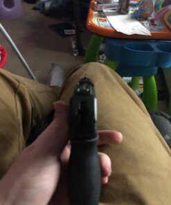 TRUGLO Tritium Handgun Sight High-Visible Night Sight with Daylight White Dot & Low-Light Tritium Glowing Green Dot, Compatible with Ruger Handguns Ruger LC 17 71N urF7sfL