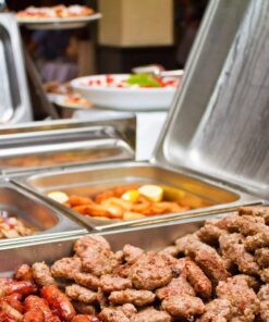 TigerChef Chaffing Dishes Stainless Steel - Chafing Dish Buffet Set - 3 Chafer and Buffet Warmer Sets with Half-Size Pans and Cool-Touch Plastic Handle Full Size with 1/2 Inserts 15 71N0DVDTDQL 1