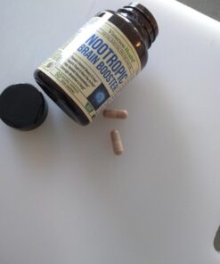 Nootropics Brain Support Supplement - Nootropic Brain Booster for Improved Focus, Concentration & Memory. Brain Nootropic for Brain Health, Mood & Energy Support. Non-GMO. Made in the USA. 60 Capsules 24 71N0Qyu1fL