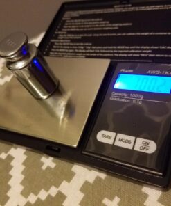 AMERICAN WEIGH SCALES Series Digital Pocket Weight Scale 1kg x 0.1g, (Black), AWS-1KG-BLK 1000G x 0.1G 39 71N0VaEOXcL