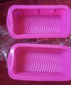 Tosnail 3 Pack Nonstick Silicone Bread Mold and Loaf Pan - 9.75" x 4.75" x 3" 38 71N0WtePf1L