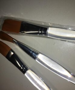 Facial Mask Brush Makeup Brushes Cosmetic Tools with Clear Plastic Handle, 5 Pack (Silver with Yellow Brush) Silver with Yellow Brush 21 71N0cWmjo4L