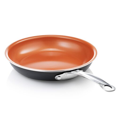 Gotham Steel 9.5 Inch Non Stick Frying Pans, Nonstick Frying Pan for Cooking, Nonstick Pan, Ceramic Frying Pans Nonstick Skillet, Ceramic Pan, Non Stick Pan, Dishwasher Safe, Copper