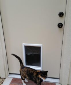 Ideal Pet Products Original Pet Door with Telescoping Frame, Extra-Large, 10.5" x 15" Flap Size 41 71N0m yj9eL
