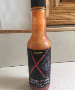 Elijah's Xtreme Ghost Pepper Hot Sauce, Handcrafted Award Winning Blend of Ghost Peppers, Habanero Garlic & Lime, Extreme Heat & Flavor 31 71N17Ot4wqL 1