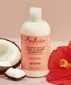 SheaMoisture Shampoo Curl and Shine for Curly Hair Coconut and Hibiscus Paraben Free Shampoo 13 oz 47 71N1sw3N4eL